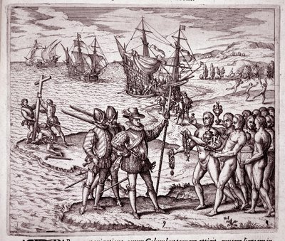 Arrivée de Christophe Colomb sur l