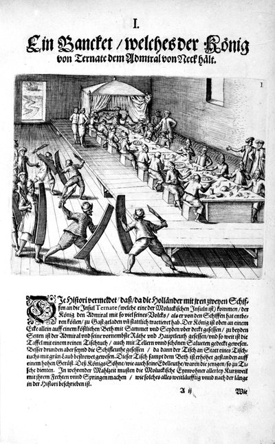 Banquet avec le roi, 1606 - Theodore de Bry