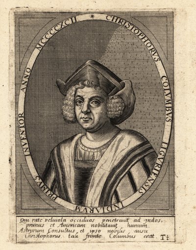 Christophe Colomb, explorateur et colonisateur italien - Theodore de Bry