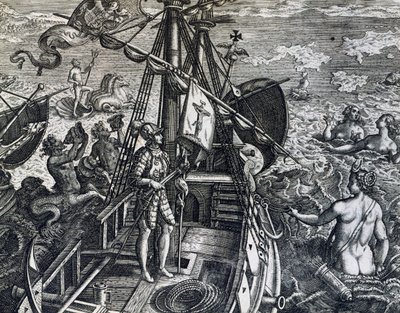 Christophe Colomb découvrant les Indes - Theodore de Bry