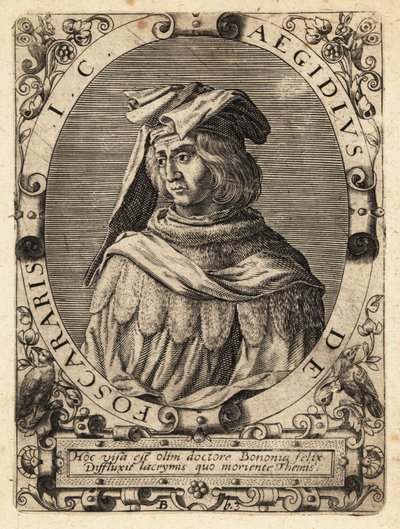 Egidio Foscherari, d.1289, juriste italien - Theodore de Bry