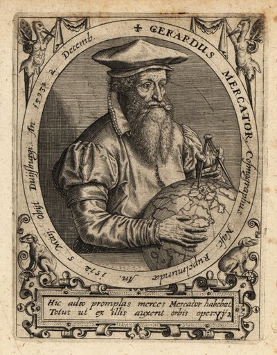 Gerardus Mercator, géographe - Theodore de Bry