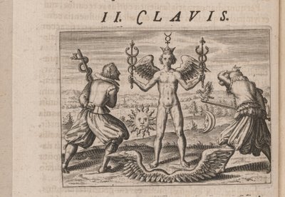 Illustration pour Tripvs avrevs, hoc est, Tres tractatvs chymici selectissimi.., 1618 - Theodore de Bry