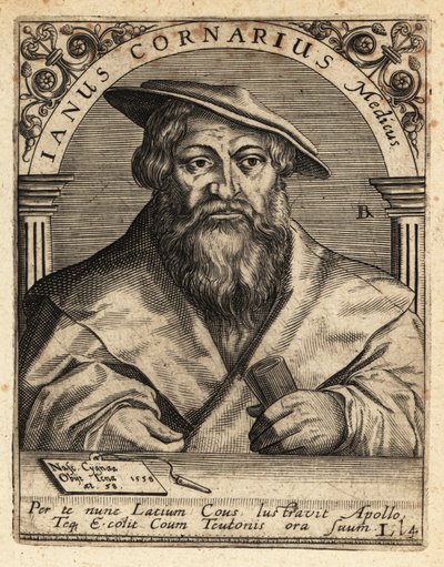 Janus Cornarius, humaniste saxon, vers 1500-1558 - Theodore de Bry