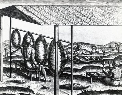 Instruments de musique javanais, par Theodor de Bry (1528-1598), gravure - Theodore de Bry