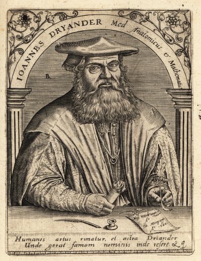 Johann Dryander, anatomiste allemand - Theodore de Bry