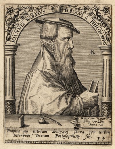 Johannes Wolf, c.1521-1572, théologien réformé suisse - Theodore de Bry