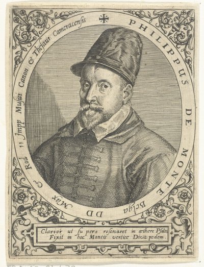Portrait du compositeur Philippe de Monte (1521-1603) - Theodore de Bry
