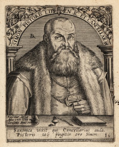 Simon Pistoris le Jeune, juriste allemand - Theodore de Bry