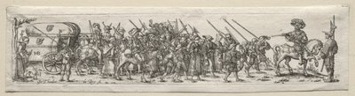 Soldats en marche - Theodore de Bry