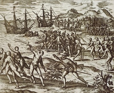 Les Espagnols en Amérique - Theodore de Bry