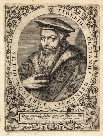 Tiberio Deciani, juriste italien - Theodore de Bry