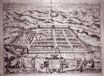 Vue de la ville inca de Cuzco, Pérou - Theodore de Bry