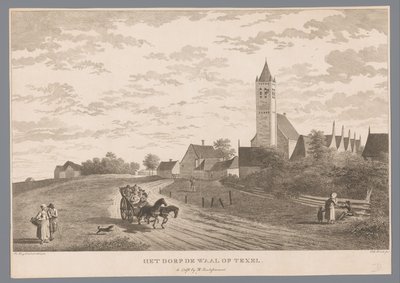 Vue du village de De Waal à Texel - Theodorus de Roode