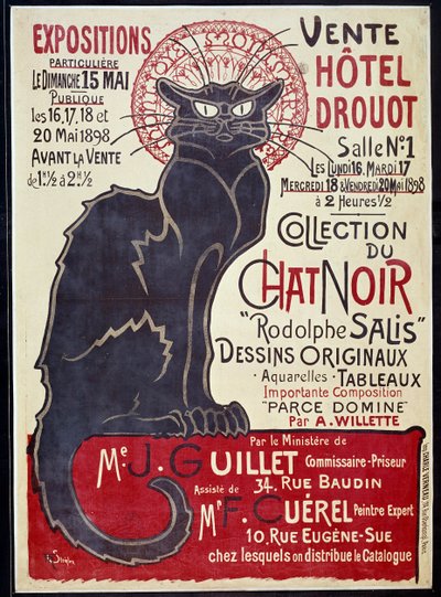 Affiche publicitaire annonçant la vente à l