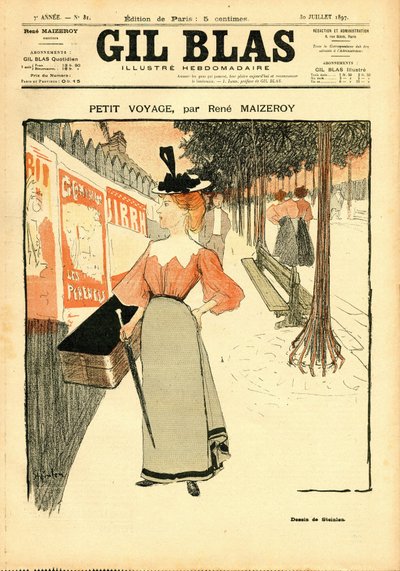 Couverture de « Gil Blas » - Théophile Alexandre Steinlen