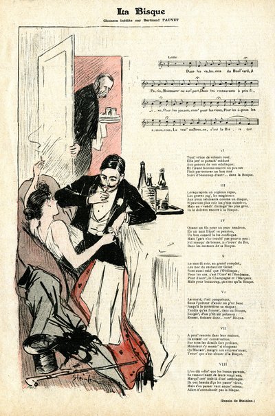 Dernière page de la revue Gil Blas n° 4 du 22 janvier - Théophile Alexandre Steinlen