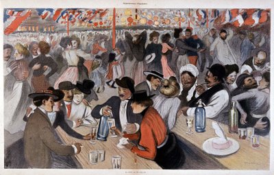 La fête du 14 juillet par Steinlen, n.d. vers 1902 - Théophile Alexandre Steinlen