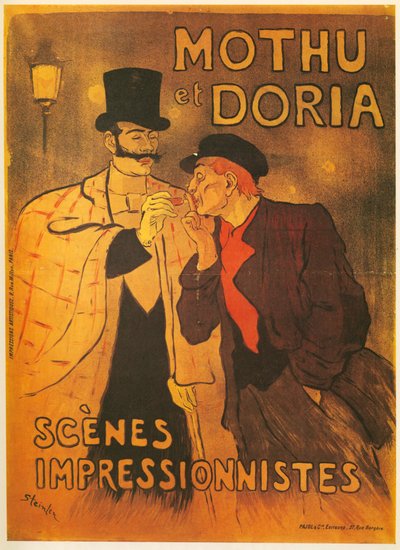 Theophile A. Steinlen: Mothu et Doria. Scènes Impressionistes. France … (litho) - Théophile Alexandre Steinlen