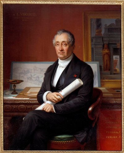 Portrait de Louis Tullius Visconti (1791-1853) architecte - Theophile Auguste Vauchelet