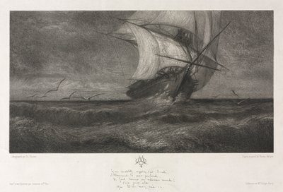 Le navire fantôme, ou Sur les vagues - Theophile Narcisse Chauvel