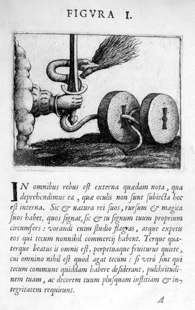 Figure de prophétie I de Prognosticatio Eximii Doctoris Paracelsi, 1536 - Theophrastus Bombastus von Hohenheim Paracelsus