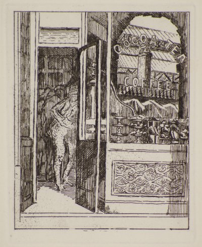 Café-bar, 20e siècle - Therese Lessore