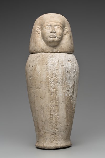 Vase canope à tête d