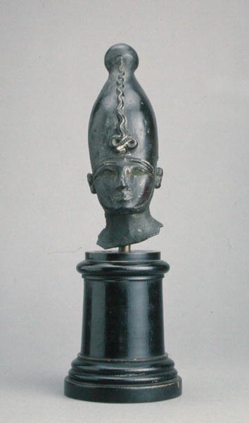 Tête du dieu Osiris (bronze) - Third Intermediate Period Egyptian