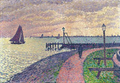 Entrée du port de Volendam - Théo van Rysselberghe