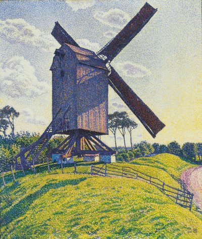 Moulin à vent dans les Flandres - Théo van Rysselberghe