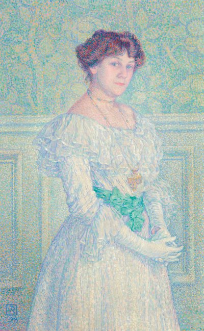 Portrait de Laure Flé, 1898 - Théo van Rysselberghe