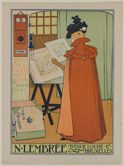 Affiche pour la galerie Lembrée, 1897 - Théo van Rysselberghe