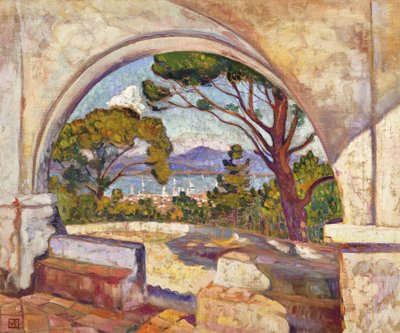 Saint Tropez, vue de la chapelle St, c.1920 - Théo van Rysselberghe