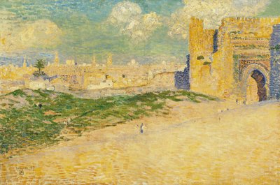 La porte Mansur à Meknès, Maroc - Théo van Rysselberghe