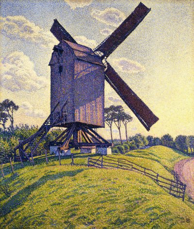 Moulin en Flandre, 1894 - Théo van Rysselberghe