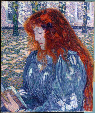 Femme lisant - Théo van Rysselberghe