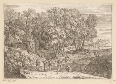 Paysage arcadien avec le Christ et la femme cananéenne - Théodore