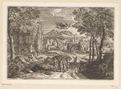 Paysage arcadien avec les filles de Cécrops (Suite de paysages) - Théodore