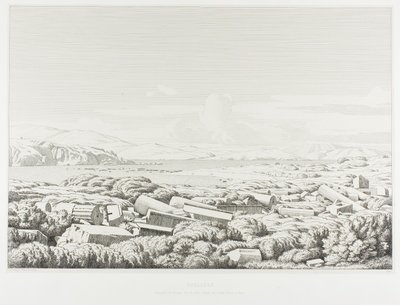 Cyclades : les portiques de Philippe, le port de Dhílos, Rinea (ou Greater Dhílos) et Tínos - Théodore Caruelle d