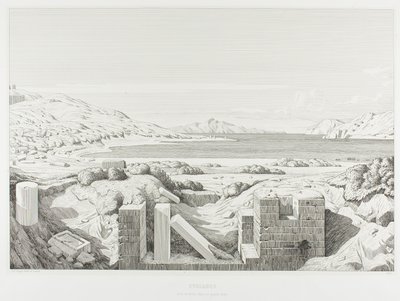 Vue de Corinthe - Théodore Caruelle d