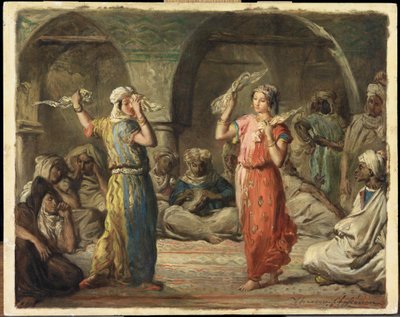 Danseurs algériens. La danse du mouchoir - Théodore Chassériau