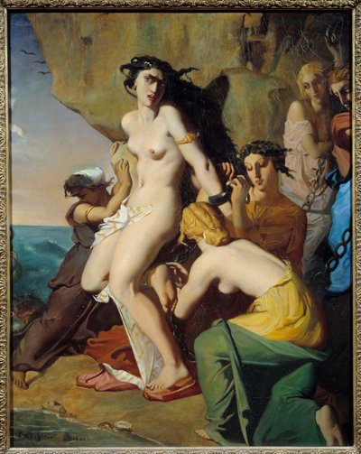 Andromède attachée au rocher par les Néréides - Théodore Chassériau