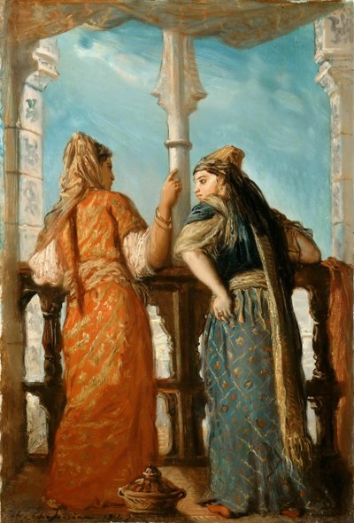 Femmes juives au balcon, Alger, 1849 - Théodore Chassériau