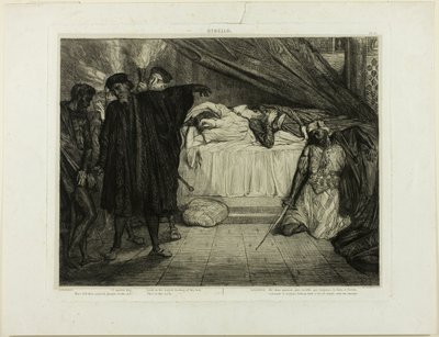 O chien spartiate, planche quinze de Othello - Théodore Chassériau