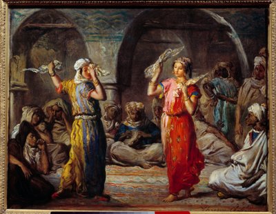 Orientalisme : "Danse des tissus : danseurs marocains" - Théodore Chassériau