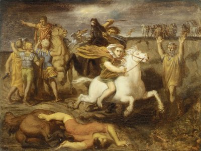 Scène des guerres gauloises : Le Gaulois Littavicus, trahissant la cause romaine, s