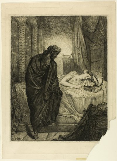 Pourtant elle doit mourir, planche onze de Othello - Théodore Chassériau