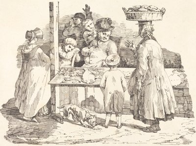 Le marchand de poissons endormi - Théodore Gericault and Nicolas Toussaint Charlet