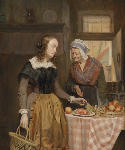 La vendeuse de fruits - Theodore Joseph Canneel